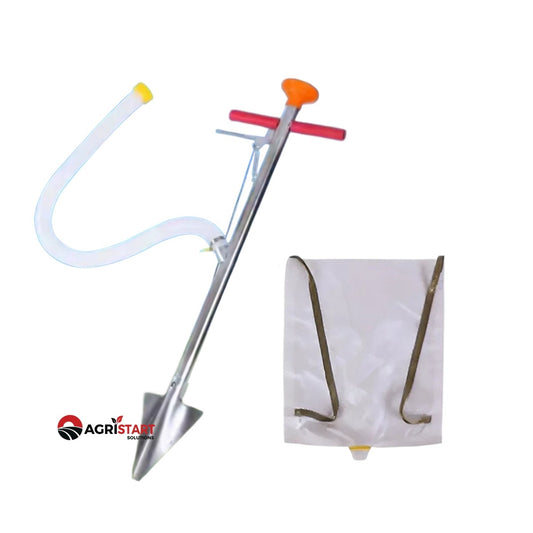 Precision Fertilizer & Seeder Long-Handled 90cm with 20L PVC Backpack