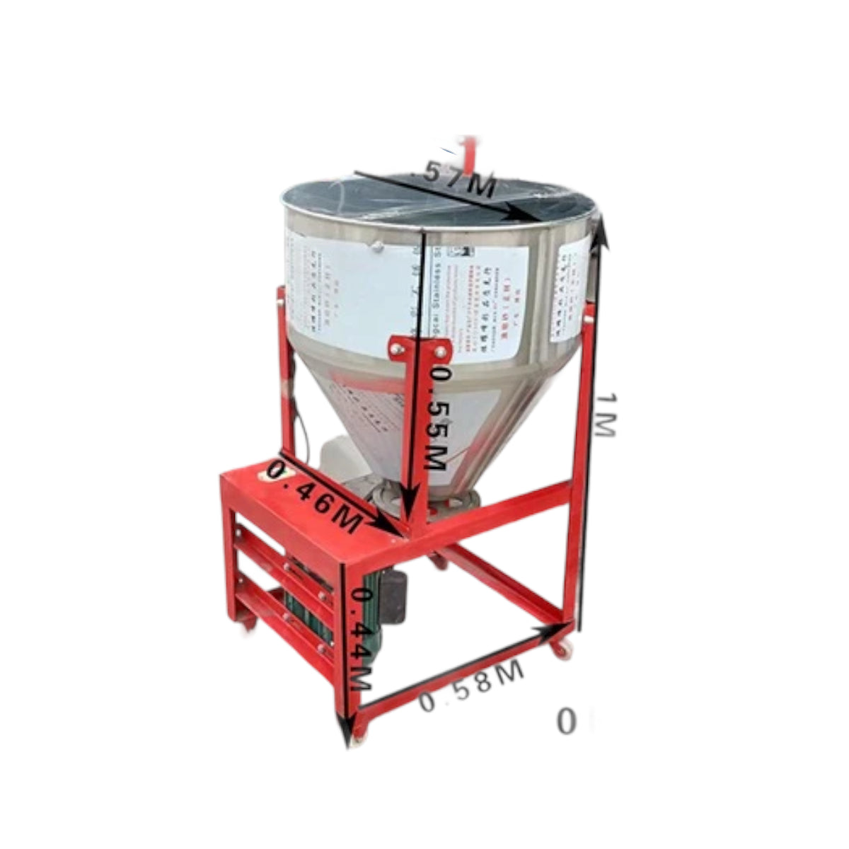 Professional 50KG Stainless Steel Mixer 3KW