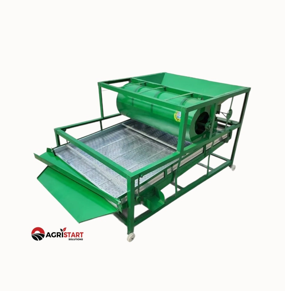 Grain Sieve Machine - Electric Grain Cleaner - Multifunctional Screening with Blowing Action