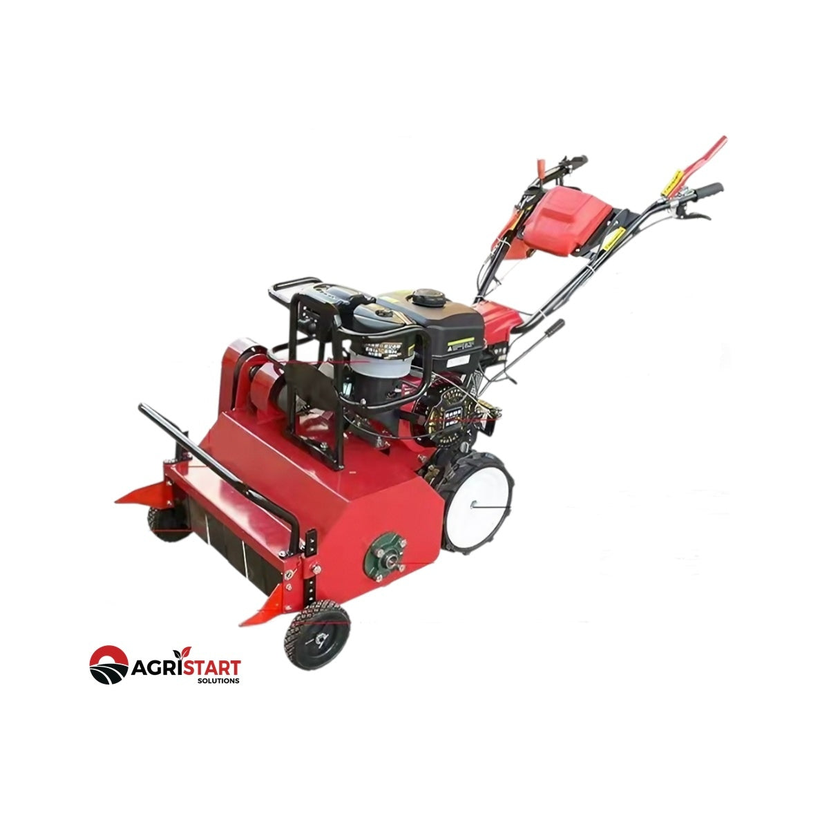 Lawn Mower Walk-Behind Self Propelled Flail Mower Petrol Engine
